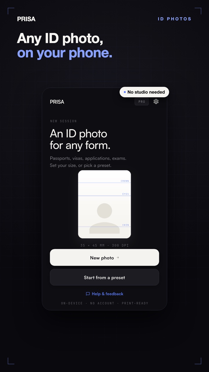 Any ID photo, on your phone