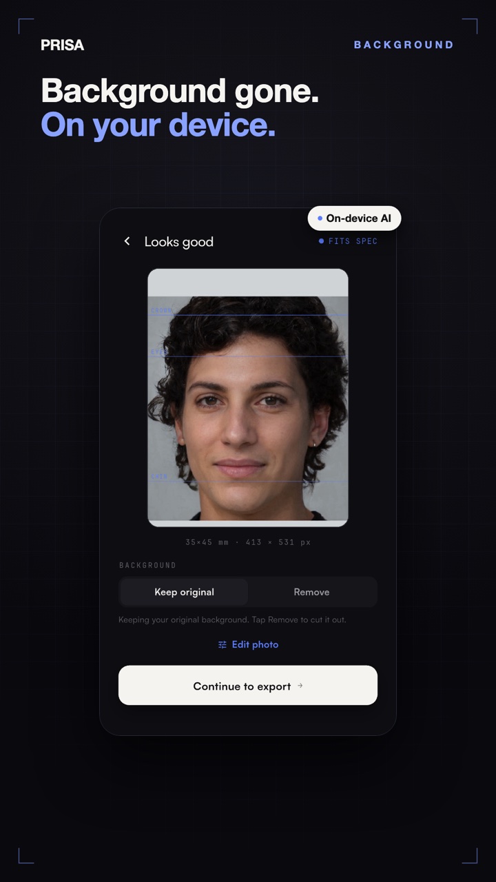 Erase the background on your device