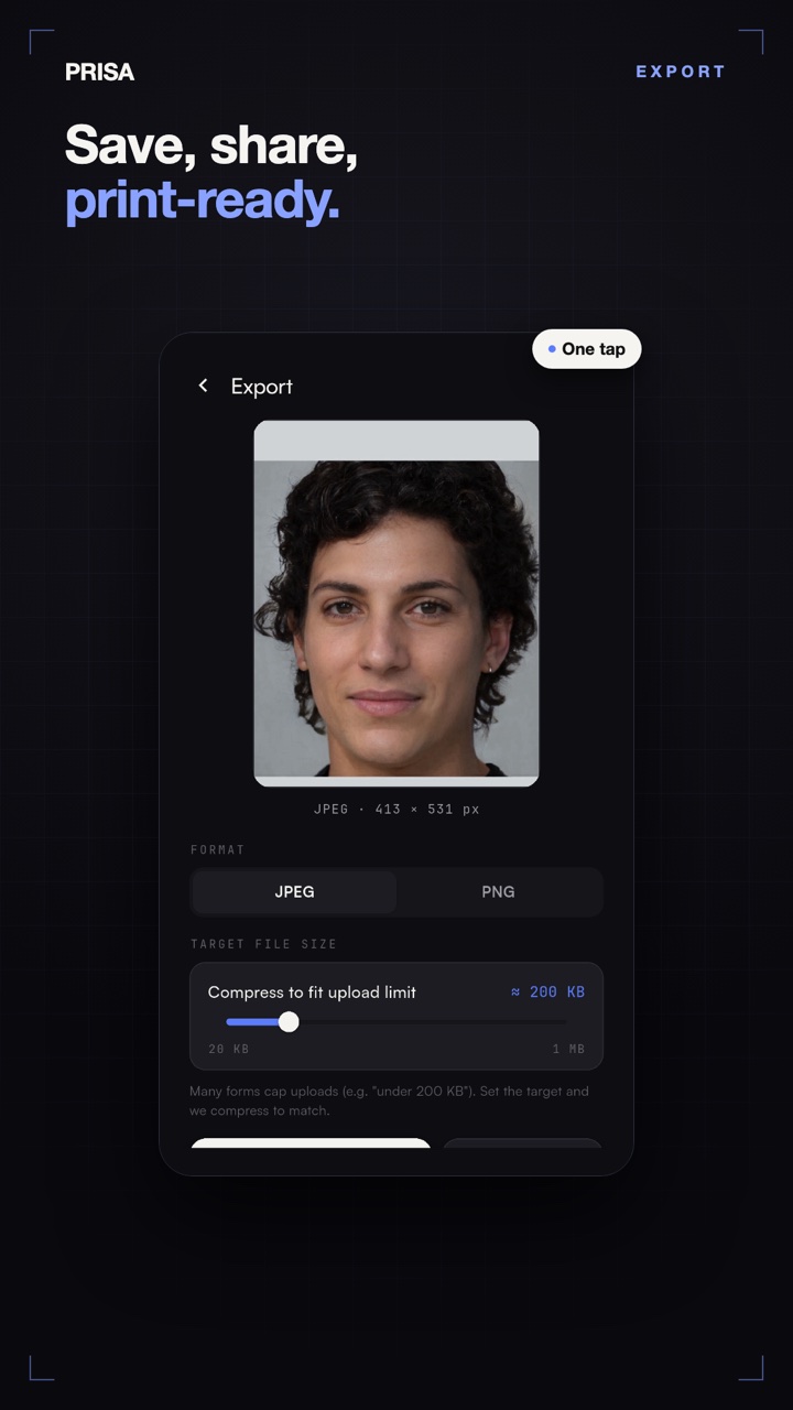 Save, share and export print-ready